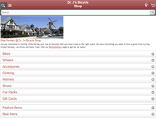 Tablet Screenshot of drjsbikeshop.com